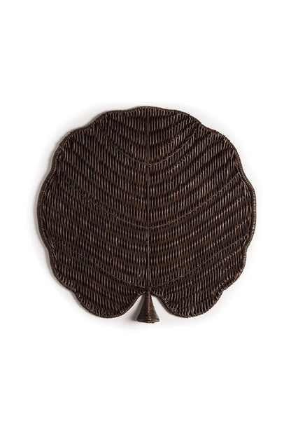 Buy Maranao Circle Leaf Tray in Brown Online Brown Natori