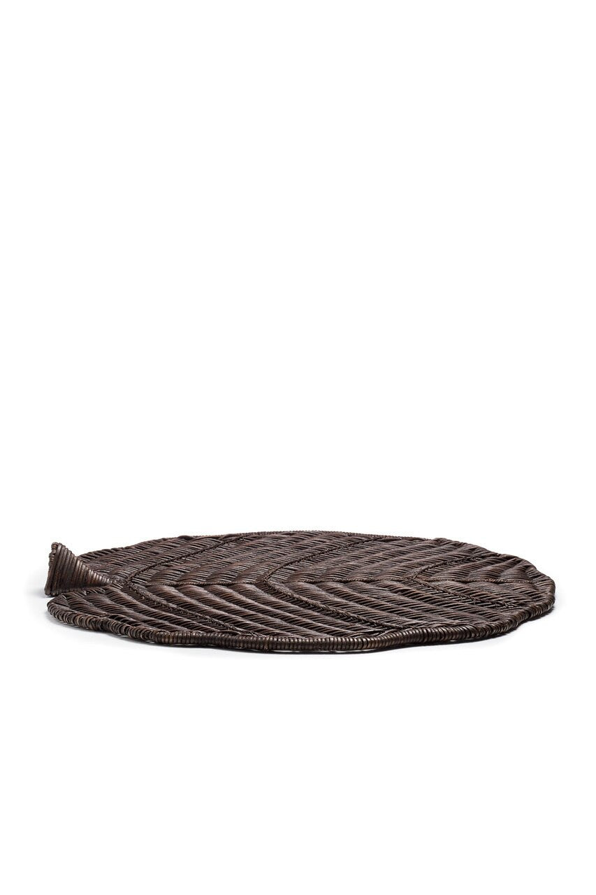 Buy Maranao Circle Leaf Tray in Brown Online Brown Natori