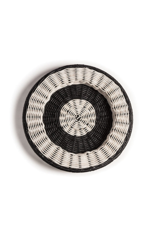 Buy Maranao Circular Stripe Tray in Brown Online Brown Natori