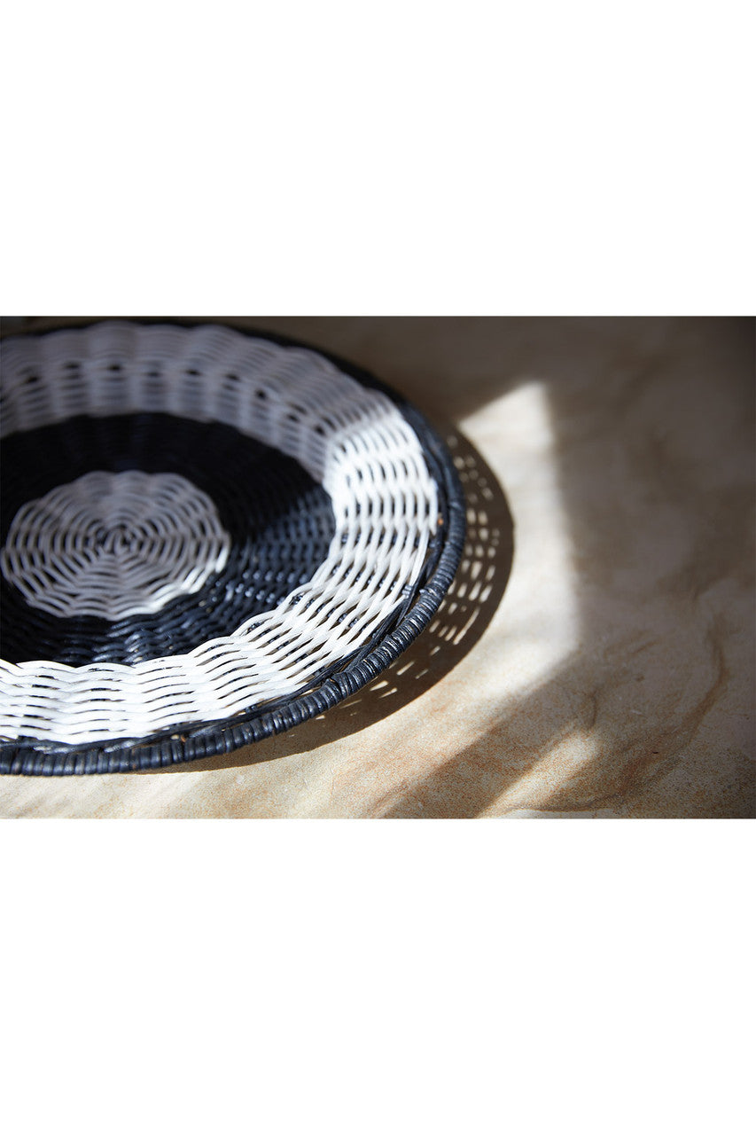 Buy Maranao Circular Stripe Tray in Brown Online Brown Natori