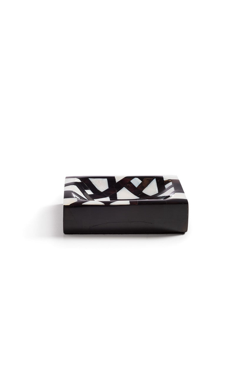 Buy Mindoro Soap Dish in Black & White Online Black & White Natori