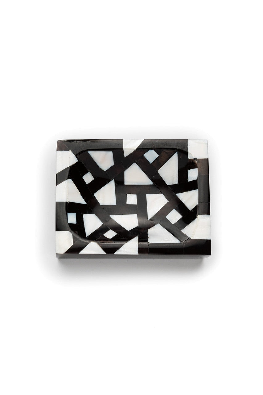 Buy Mindoro Soap Dish in Black & White Online Black & White Natori