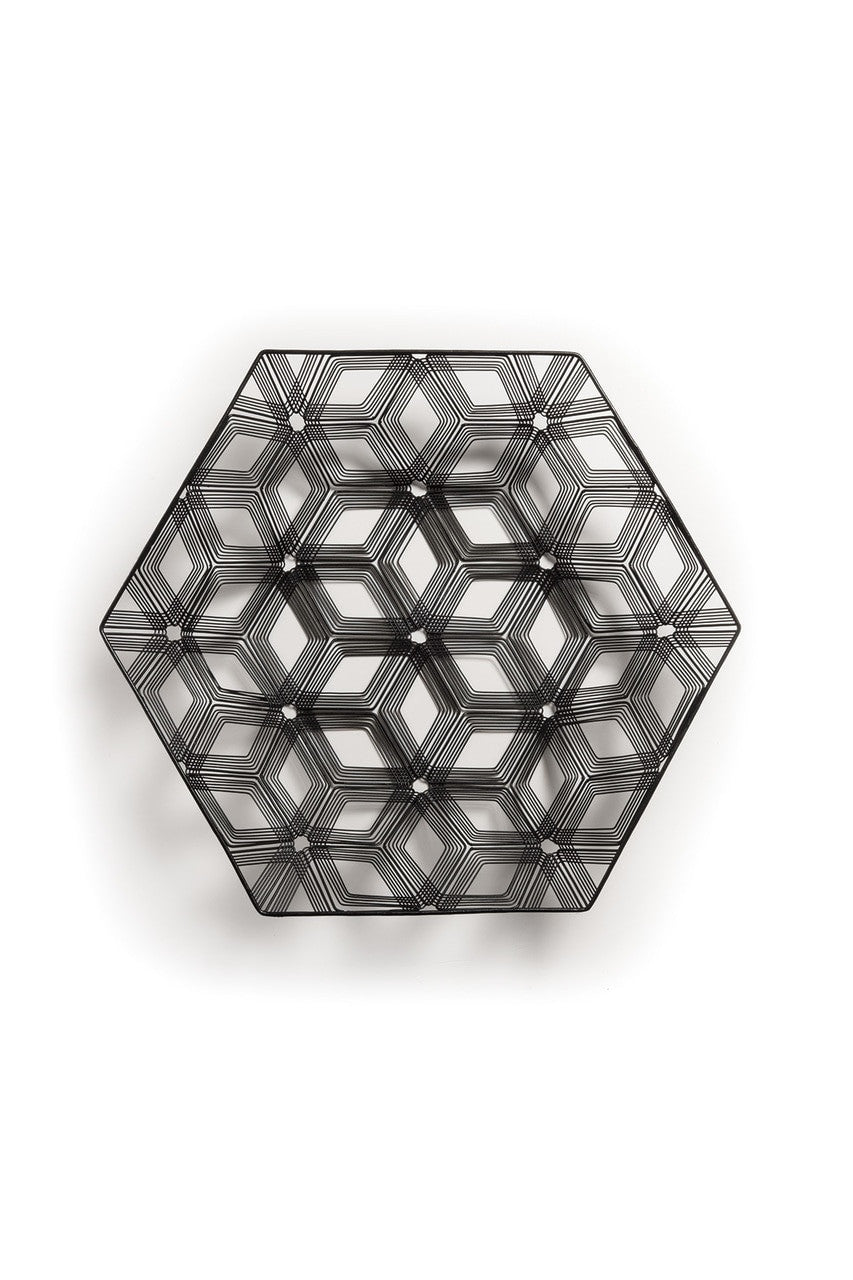 Buy Naga Hexagon Tray in Black Online Black Natori