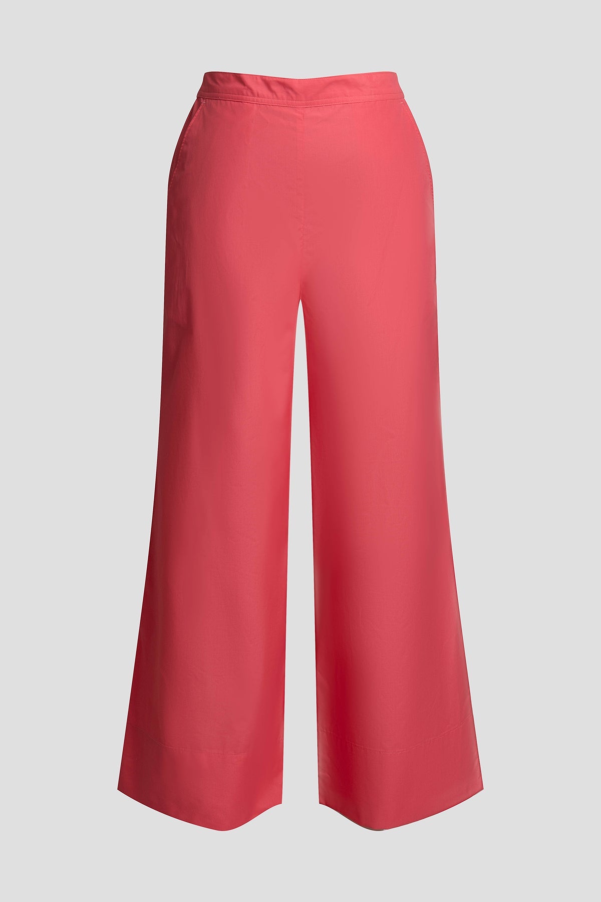 Techno Poplin Cropped Pants Vivid Coral Natori