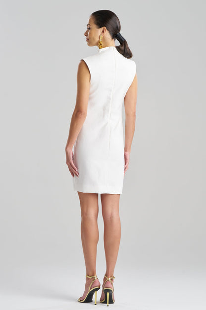 Canvas Cotton Sheath Dress White Natori