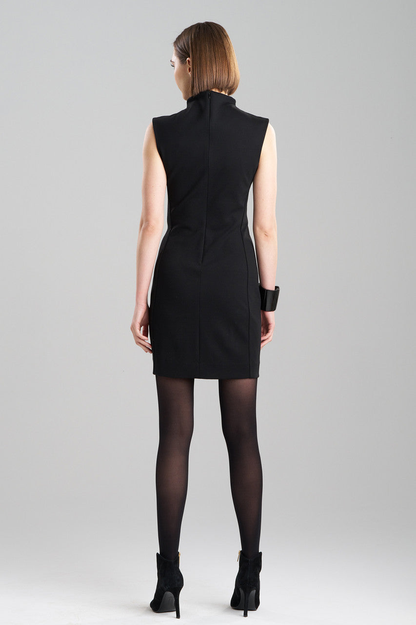Buy Compact Knit Sheath Dress in Black Online Black Natori