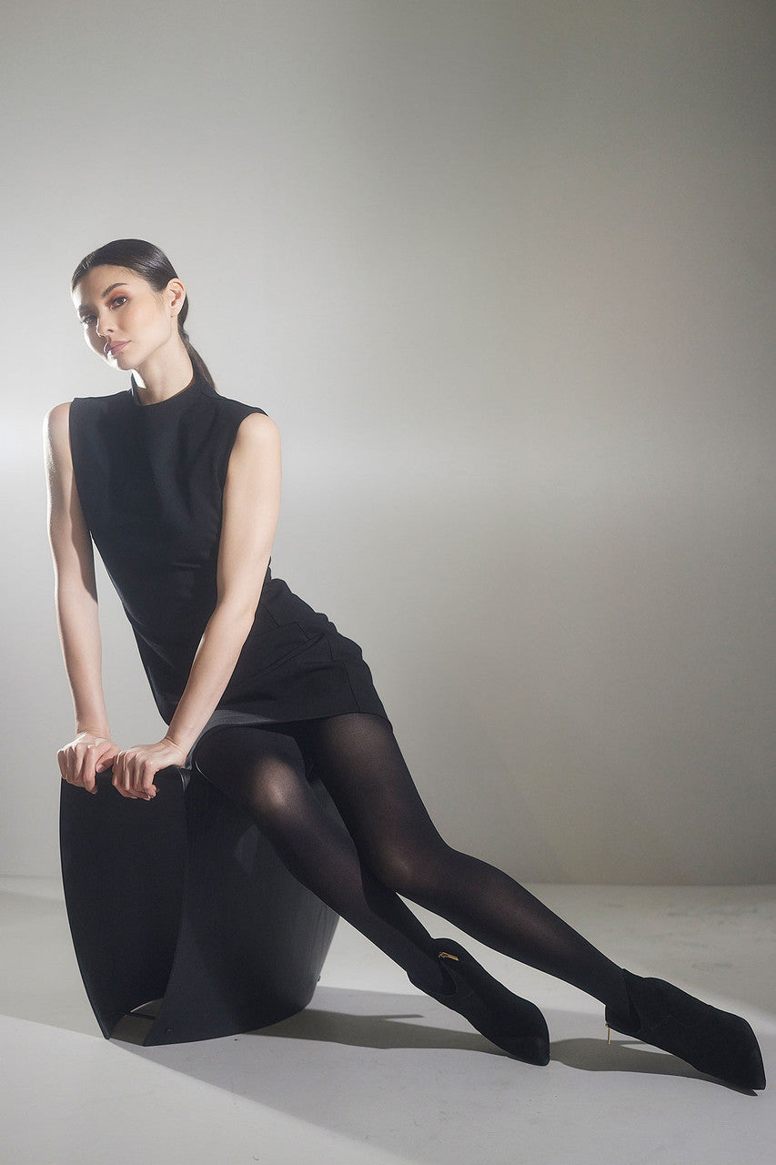 Buy Compact Knit Sheath Dress in Black Online Black Natori
