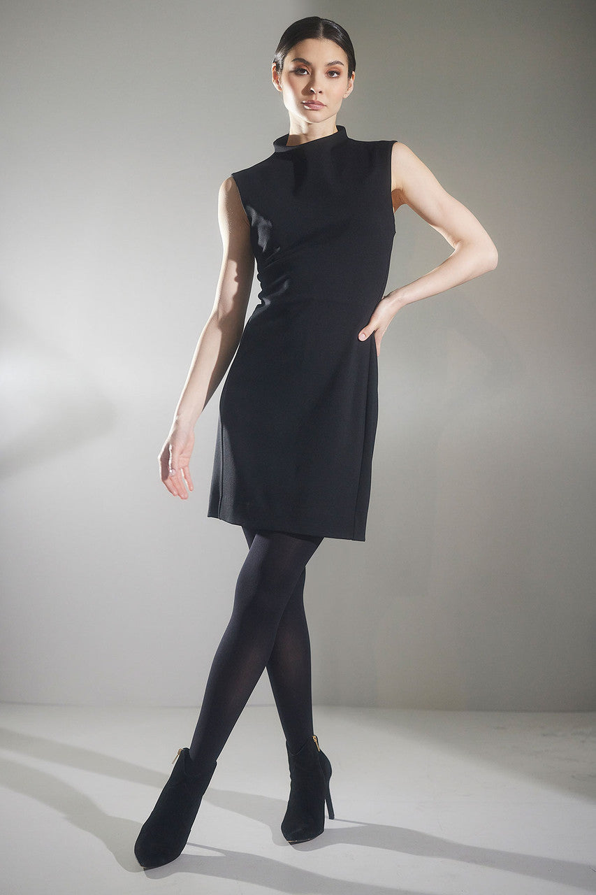 Buy Compact Knit Sheath Dress in Black Online Black Natori