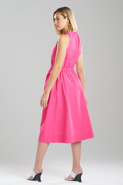 Buy Techno Poplin Dress in Electric Pink Online Electric Pink Natori