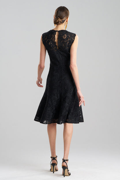 Buy Mantilla Lace Sleeveless Dress in Black Online Black Natori