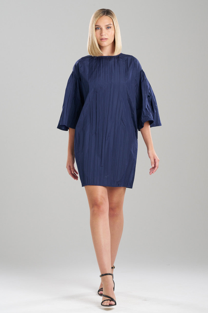 Buy Taffeta Plisse Dress in Midnight Navy Online Midnight Navy Natori