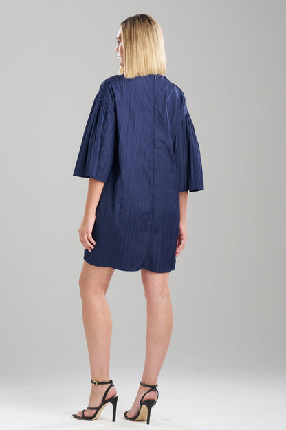Buy Taffeta Plisse Dress in Midnight Navy Online Midnight Navy Natori