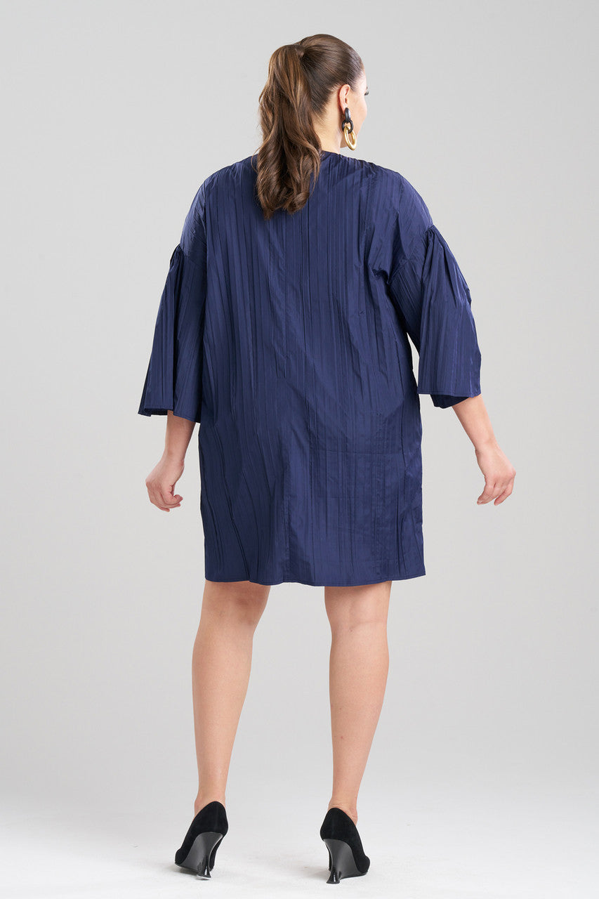 Buy Taffeta Plisse Dress in Midnight Navy Online Midnight Navy Natori