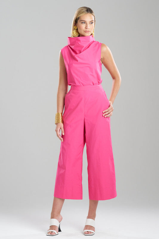 Buy Techno Poplin Cropped Pants in Electric Pink Online Electric Pink Natori