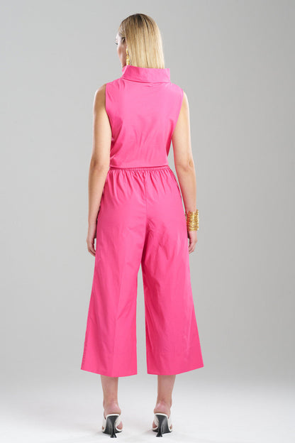 Buy Techno Poplin Cropped Pants in Electric Pink Online Electric Pink Natori