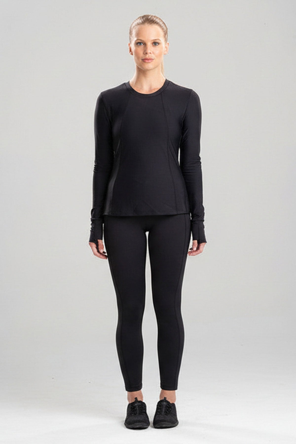 Buy Solstice Long Sleeve Top in Black Online Black Natori