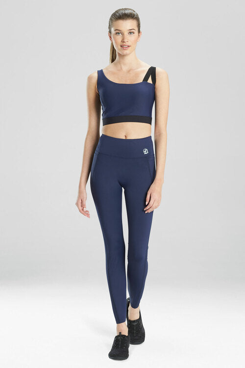 Buy Solstice Asymmetrical Cropped Cami in Navy Online Navy Natori