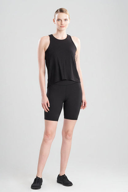 Buy Layering Elements High Low Tank in Black Online Black Natori