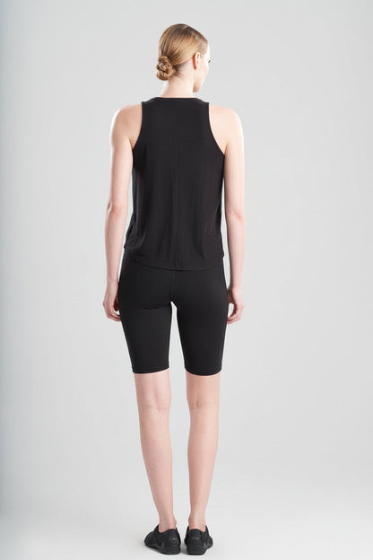 Buy Layering Elements High Low Tank in Black Online Black Natori