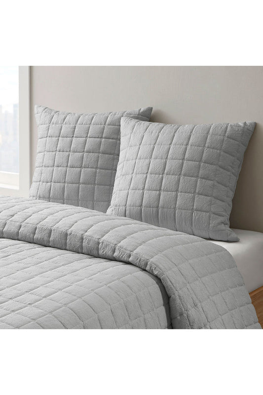 Buy Cocoon Grey Quilt Sham in Grey Online Grey Natori